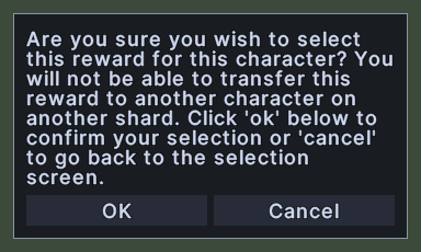 Server Dialogs, message