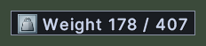Quick Stat, weight